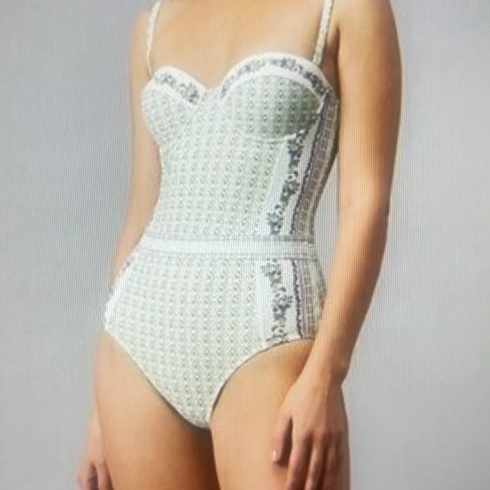 Tory Burch NWT Lipsi Swimsuit in Botanical Garden S - Picture 1 of 10